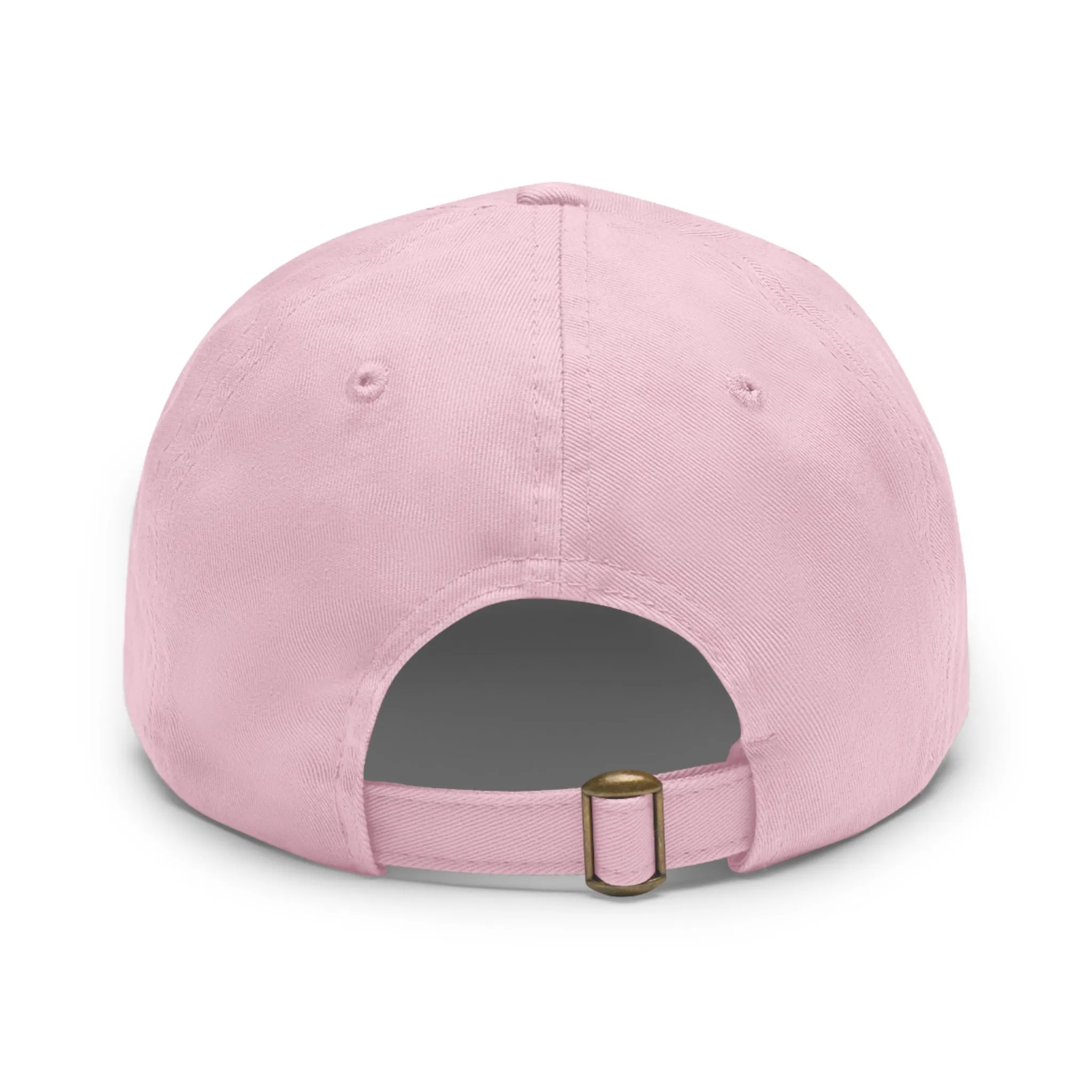 Ask Me About Real Estate Dad Hat with Leather Patch (Round)