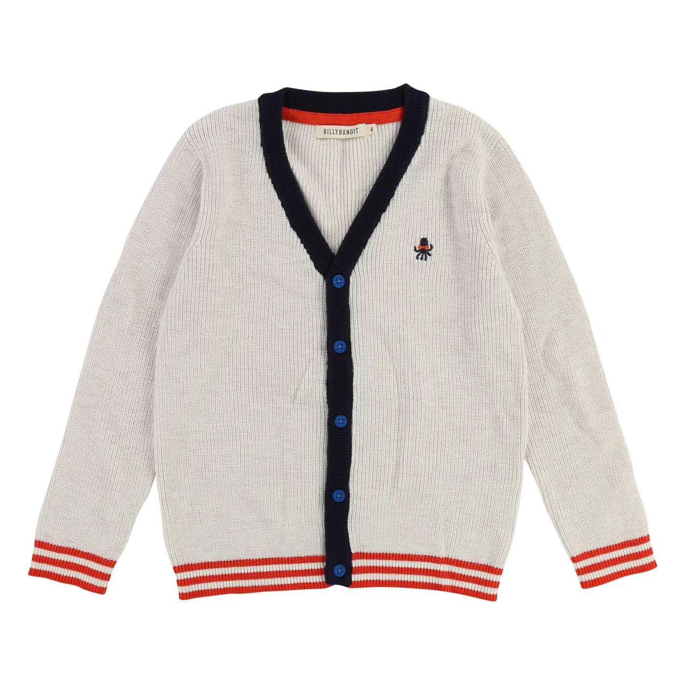 Boys Ivory Knit Cardigan