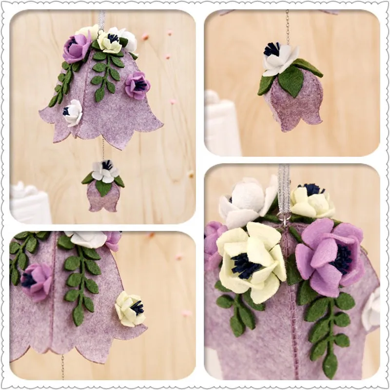 DIY Kit Felt Flower Ornaments Decor
