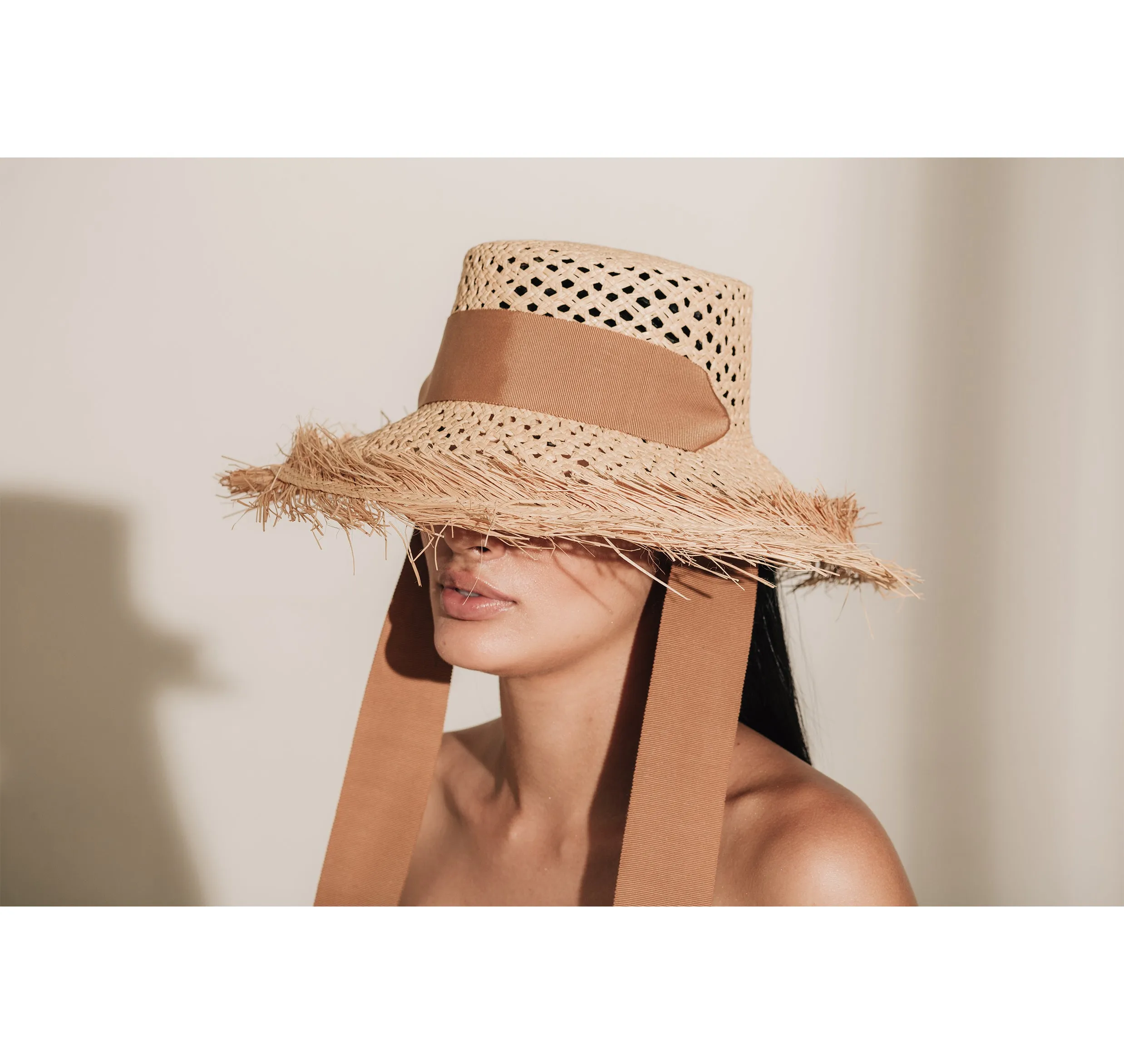 Frayed Lamp Shaped Hat