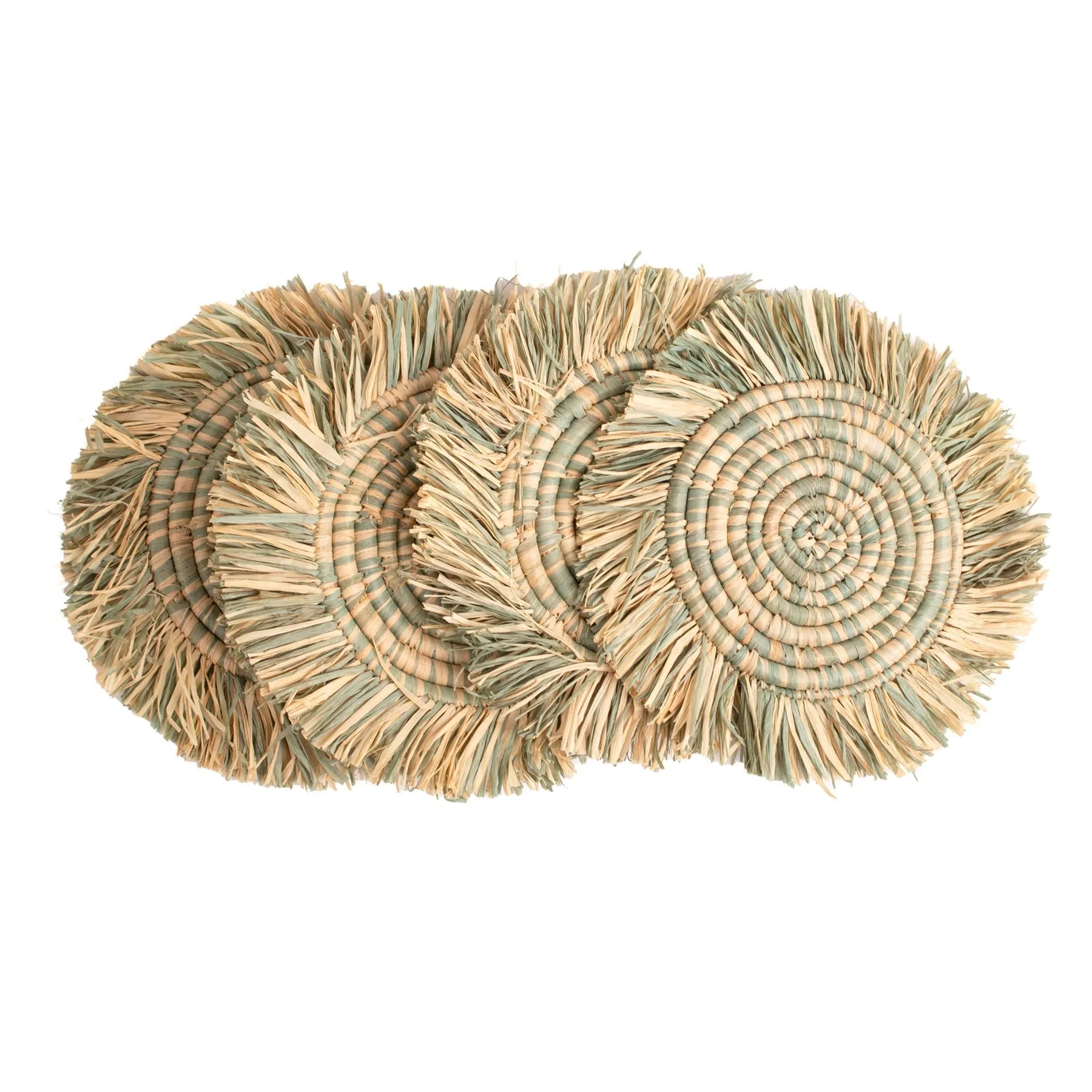 Kazi Fringed Coasters - sets of 4