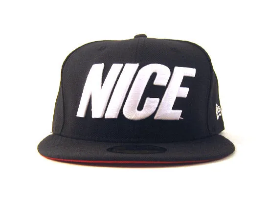 Nice New Era Fitted 59Fifty Caps (BLACK RED UNDER BRIM)