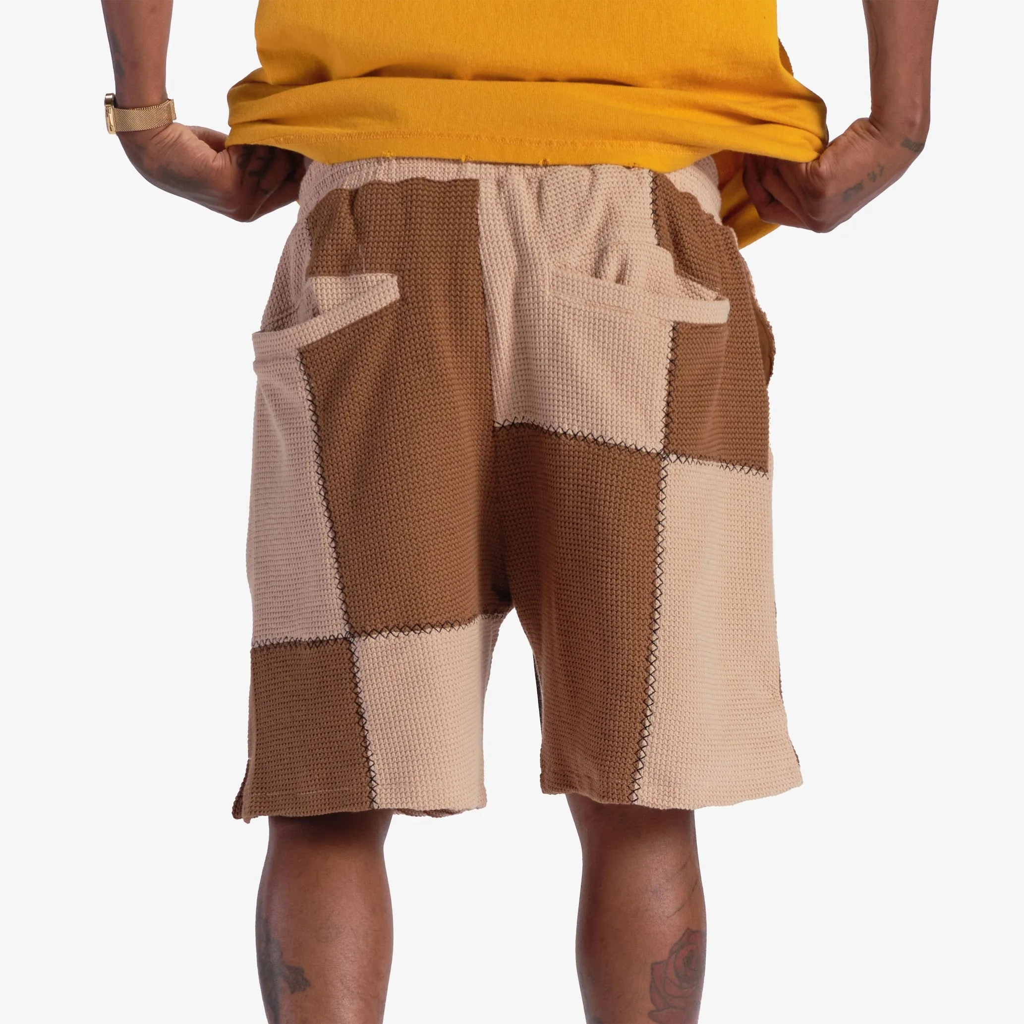 "Dopamine" Knitted Shorts (Mocha)