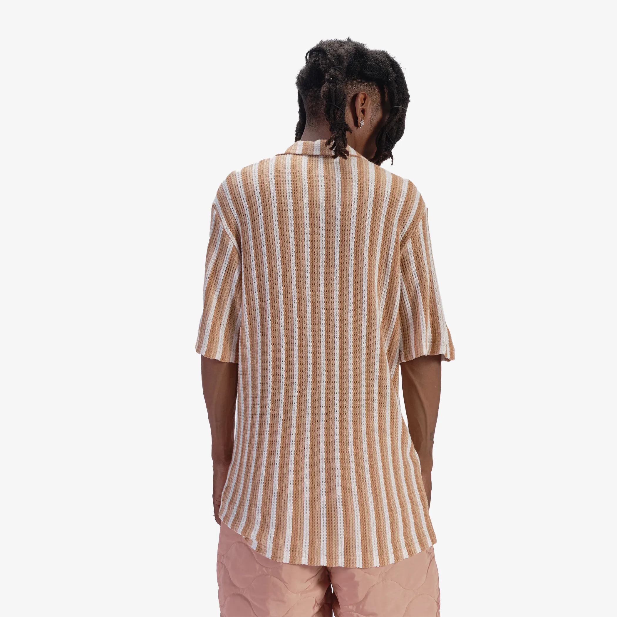 "Sierra" Button-Up (caramel stripe)