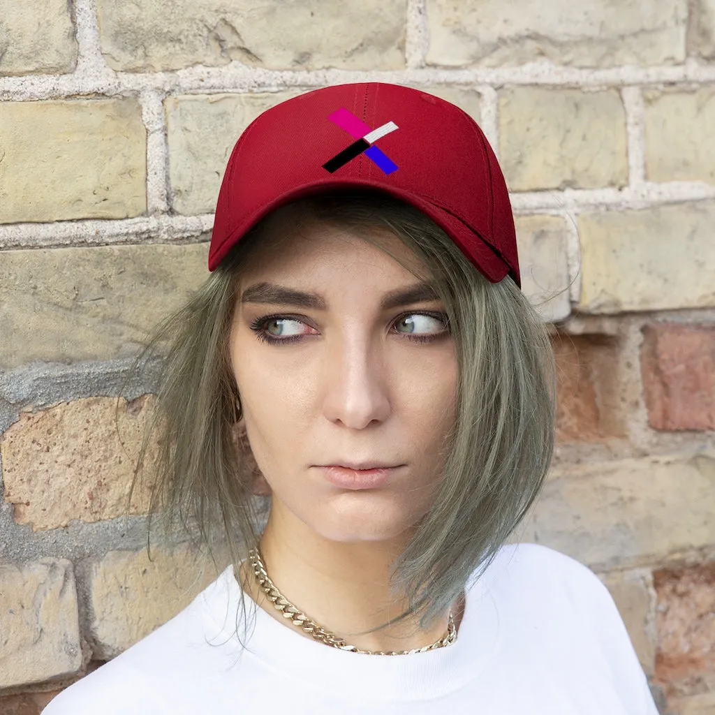 "X" Initial Adult Cap