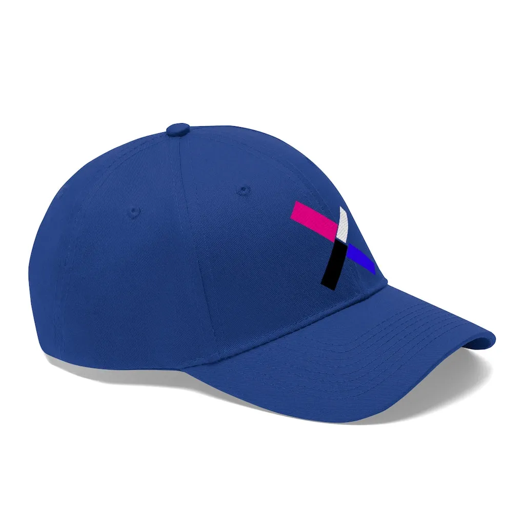 "X" Initial Adult Cap