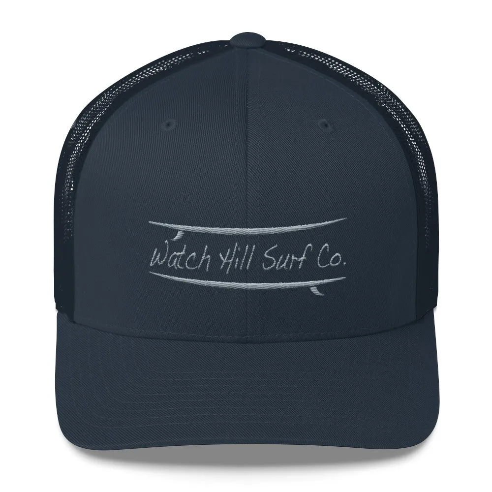 Watch Hill Surf Co. 'Parallel Boards' Trucker Cap (Grey)